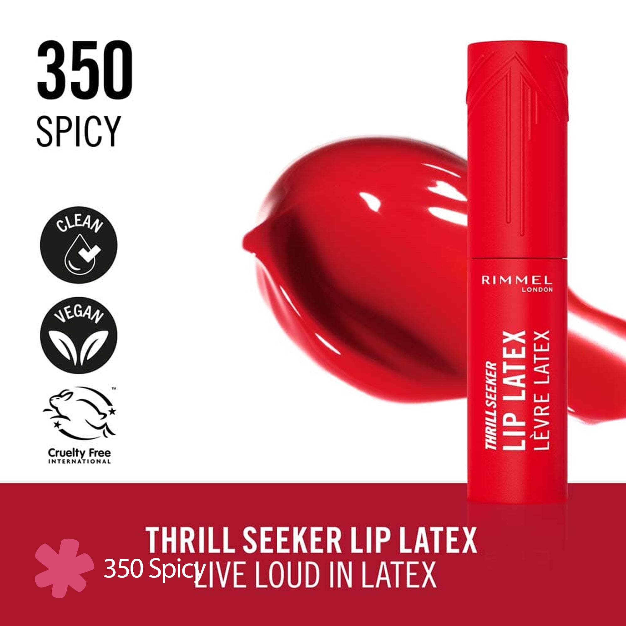 Rimmel Thrill Seeker Lip Latex Liquid Lipstick 350 Spicy price in Pakistan