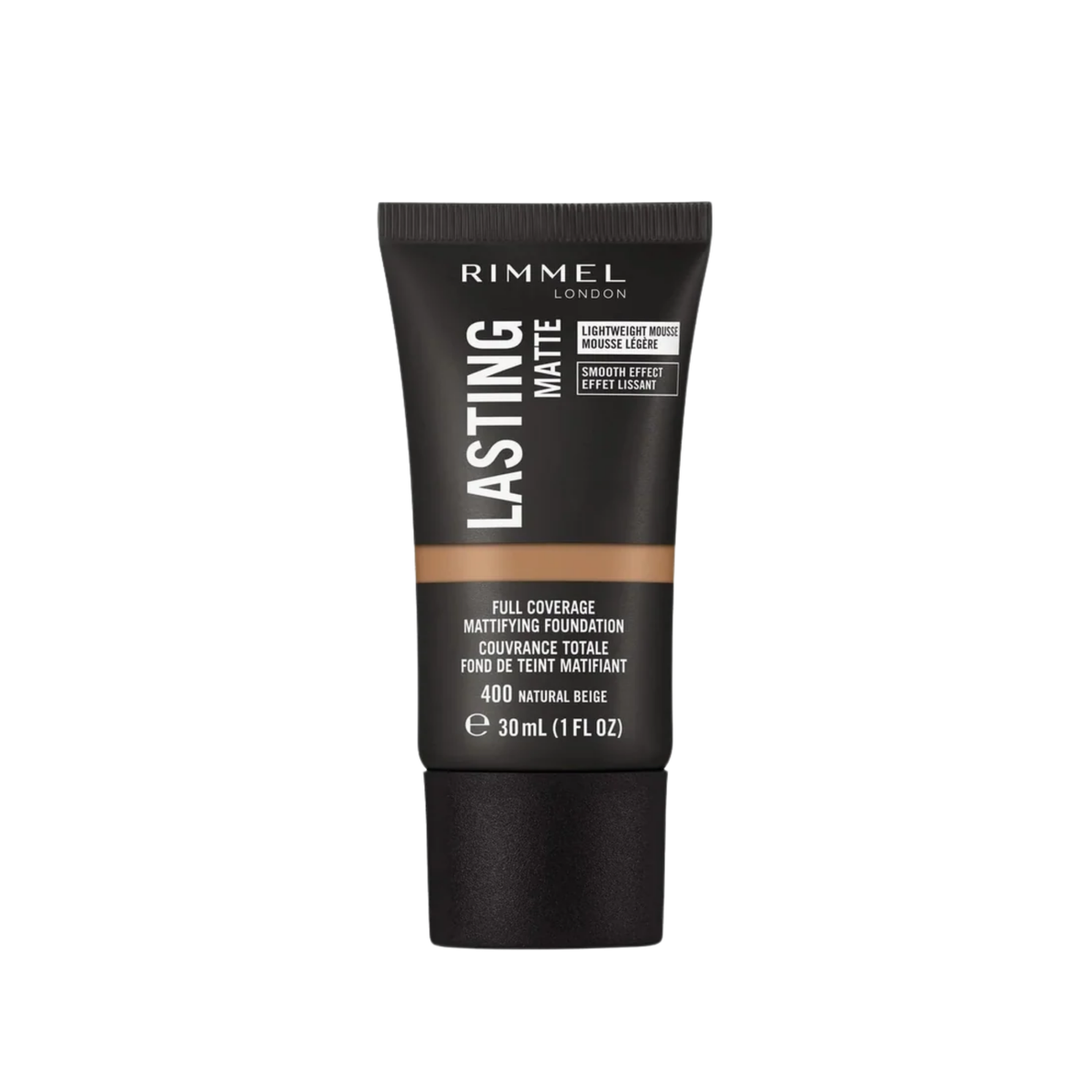 Rimmel Lasting Matte Full Coverage Mattifying Foundation 400 Natural Beige 30ml