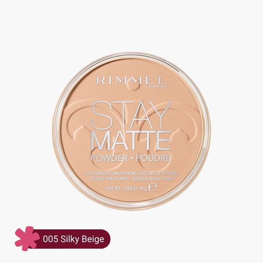 Rimmel Stay Matte Pressed Powder 005 Silky Beige 14gm