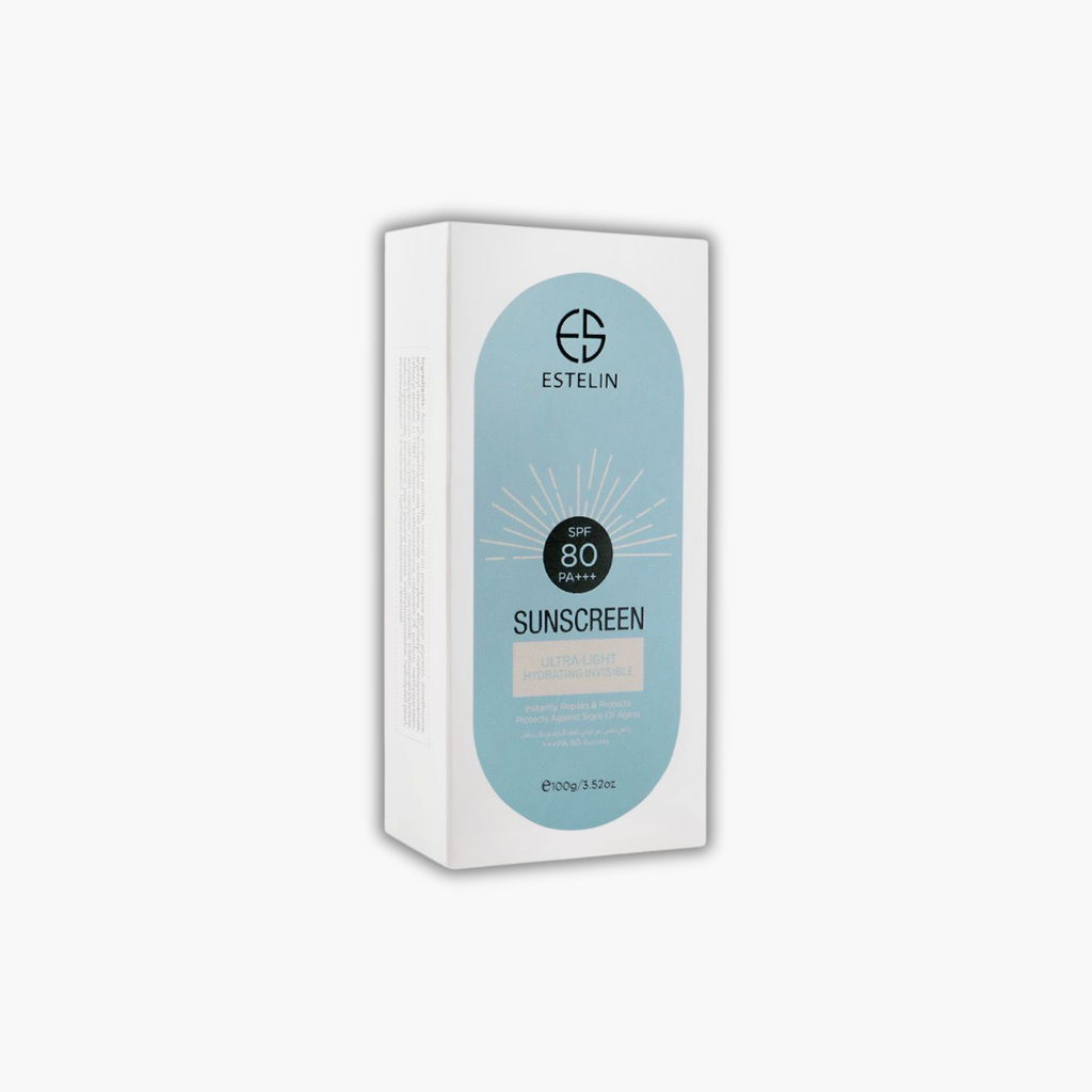 Estelin Ultra-Light Hydrating Invisible Sunscreen SPF 80 PA+++ 100gm