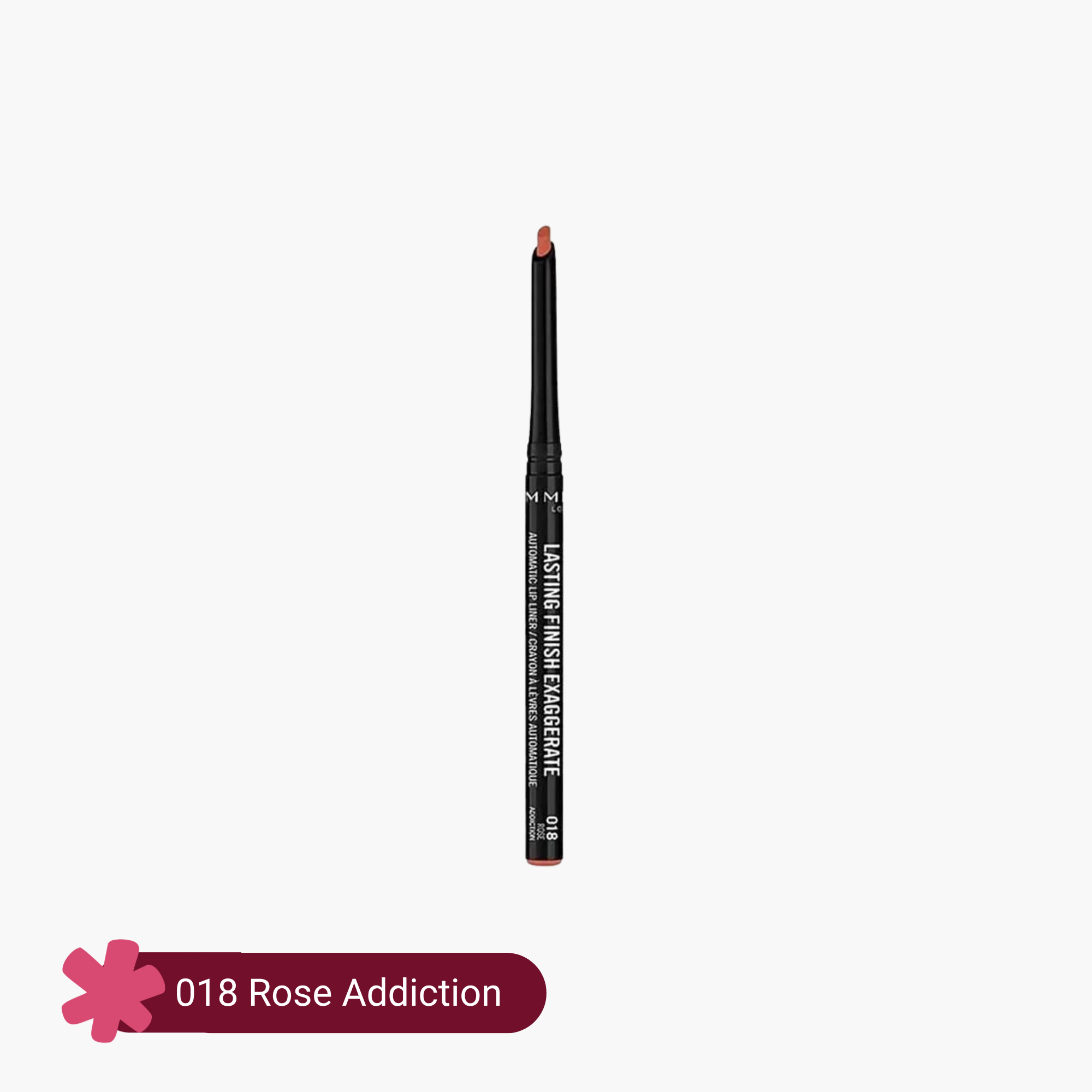 Rimmel Lasting Finish Exaggerate Automatic Lip Liner 018 Rose Addiction 0.35gm