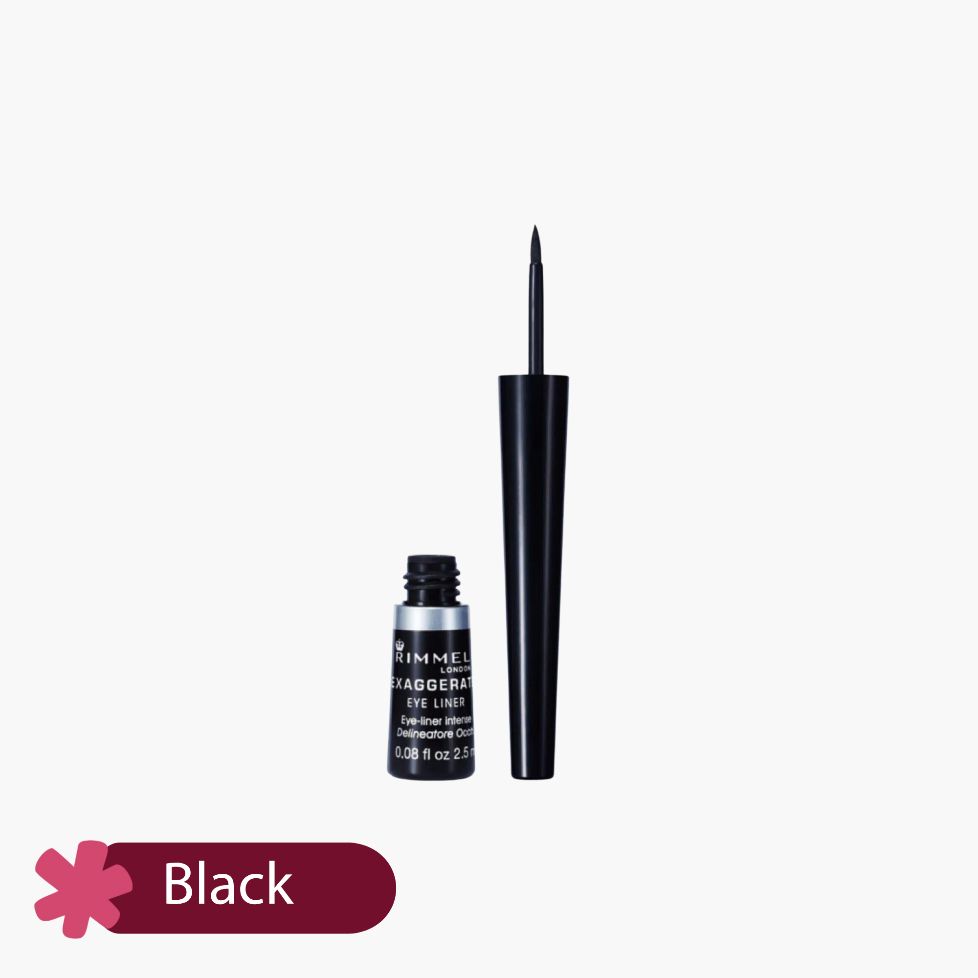 Rimmel London Exaggerate Waterproof Liquid Eyeliner Black 2.5ml