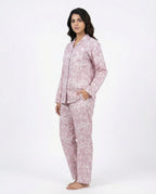 Sajiero Linen Pajama Suit Rose Cloud
