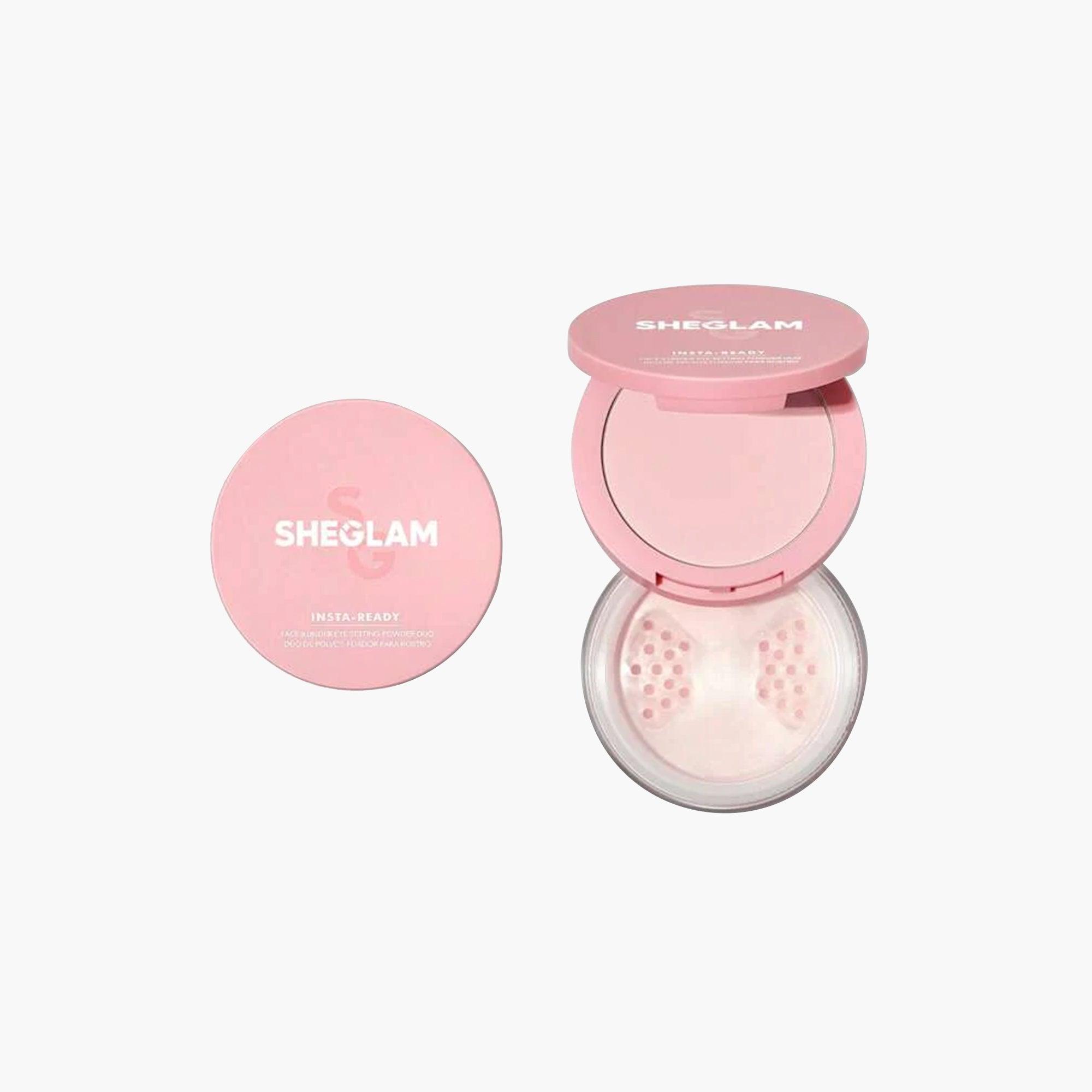 Sheglam Insta-Ready Face & Under Eye Setting Powder Duo Bubblegum 14gm - TheSkinFit
