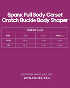 Sajiero Spanx Full Body Corset Crotch Buckle Body Shaper