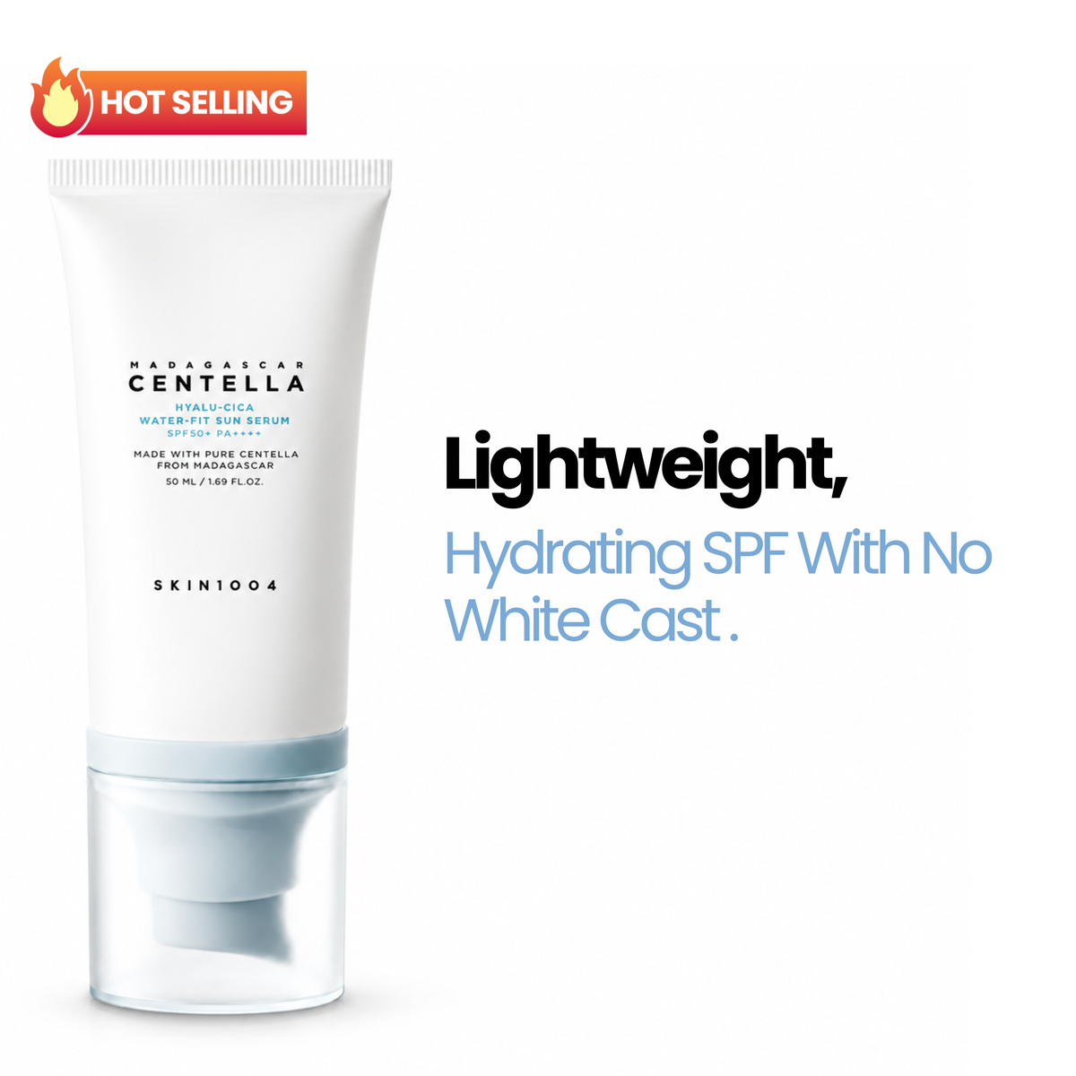 SKIN1004 Madagascar Centella Hyalu-Cica Water-Fit Sun Serum SPF50+ PA++++ 50ml