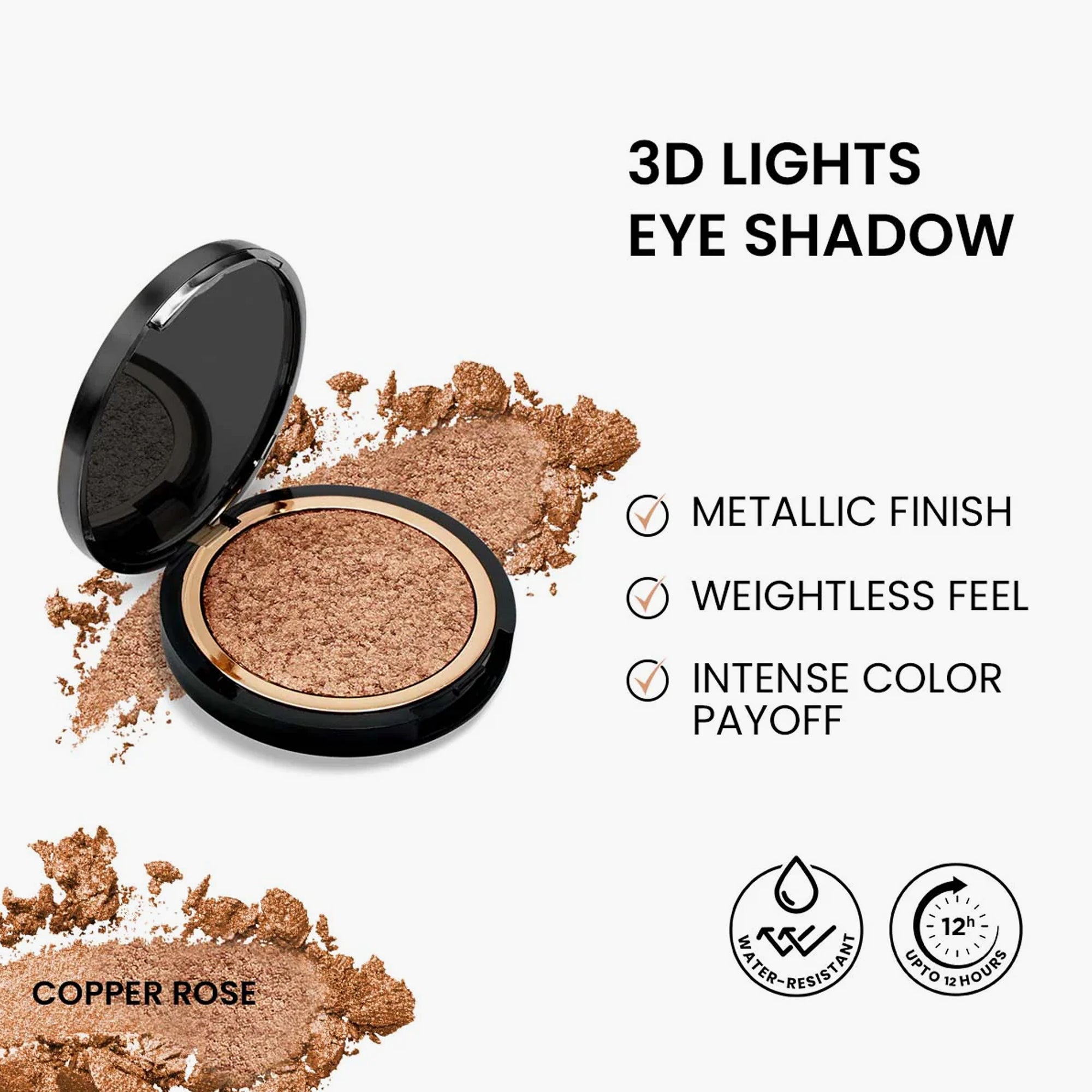 ST London 3D Lights Frosted Cream Eye Shadow Copper Rose 8gm how to use