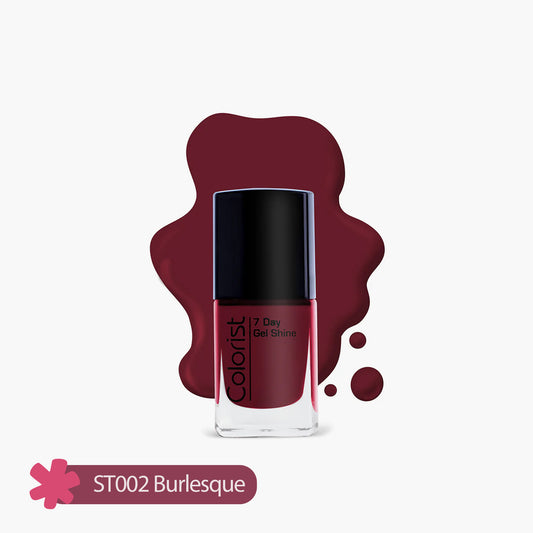 ST London Colorist 7 Day Gel Shine Nail Paint  ST002 Burlesque 1 Piece