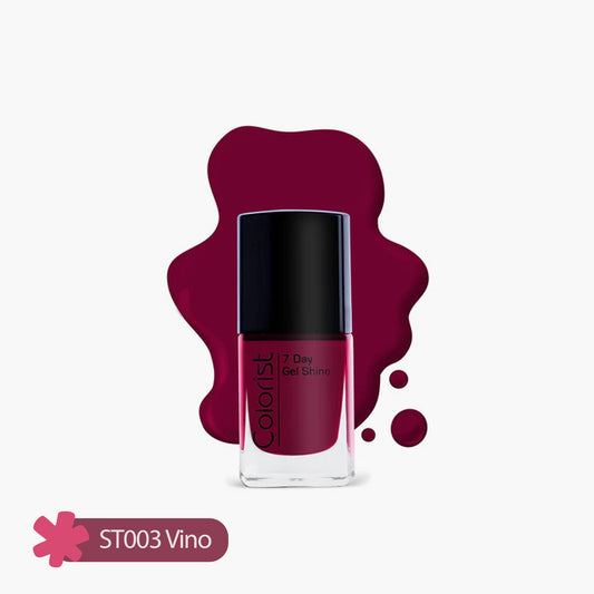 ST London Colorist 7 Day Gel Shine Nail Paint ST003 Vino 1 Piece