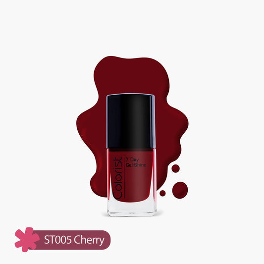 ST London Colorist 7 Day Gel Shine Nail Paint ST005 Cherry 1 Piece