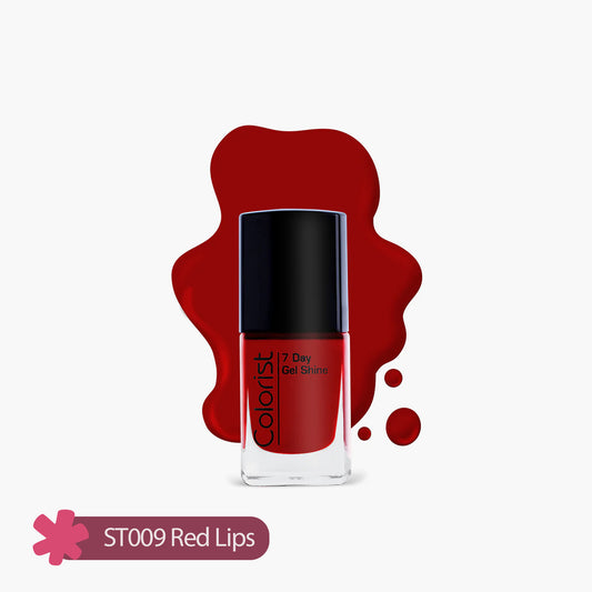 ST London Colorist 7 Day Gel Shine Nail Paint ST009 Red Lips 1 Piece