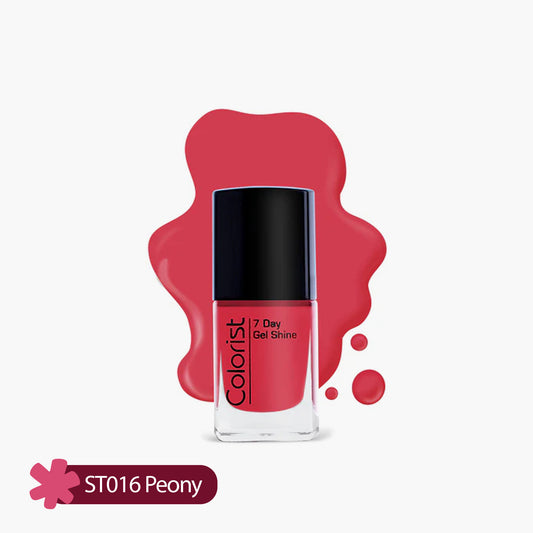ST London Colorist 7 Day Gel Shine Nail Paint ST016 Peony 1 Piece