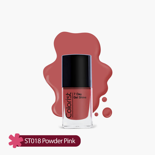 ST London Colorist 7 Day Gel Shine Nail Paint ST018 Powder Pink 1 Piece