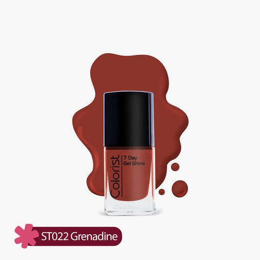 ST London Colorist 7 Day Gel Shine Nail Paint ST022 Grenadine 1 Piece