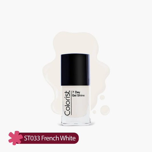 ST London Colorist 7 Day Gel Shine Nail Paint ST033 French White 1 Piece