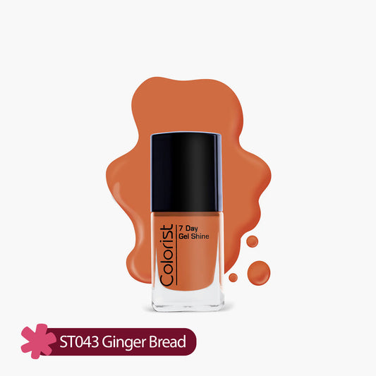 ST London Colorist 7 Day Gel Shine Nail Paint ST043 Ginger Bread 1 Piece