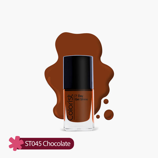 ST London Colorist 7 Day Gel Shine Nail Paint ST045 Chocolate 1 Piece