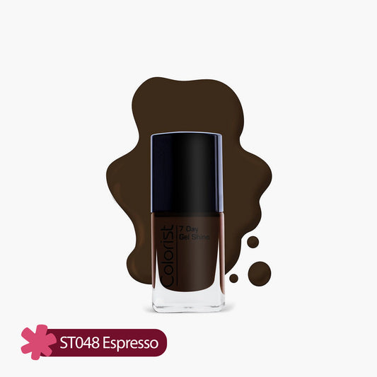 ST London Colorist 7 Day Gel Shine Nail Paint ST048 Espresso 1 Piece
