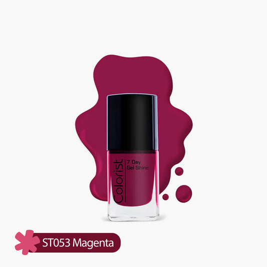 ST London Colorist 7 Day Gel Shine Nail Paint ST053 Magenta 1 Piece