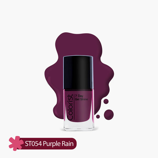 ST London Colorist 7 Day Gel Shine Nail Paint ST054 Purple Rain 1 Piece