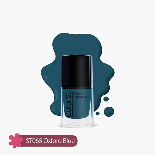ST London Colorist 7 Day Gel Shine Nail Paint ST065 Oxford Blue 1 Piece