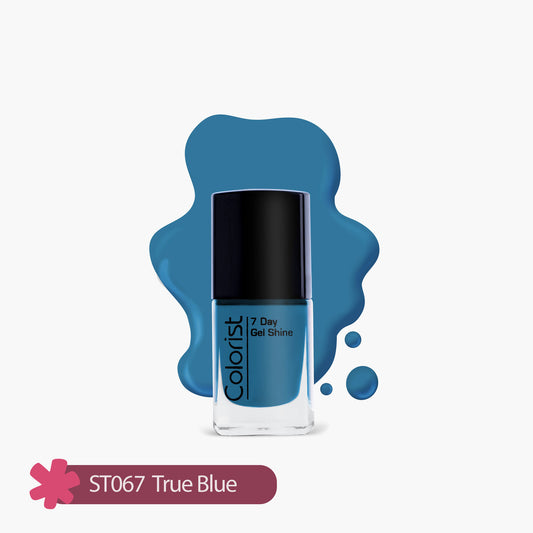 ST London Colorist 7 Day Gel Shine Nail Paint ST067 True Blue 1 Piece