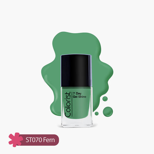 ST London Colorist 7 Day Gel Shine Nail Paint ST070 Fern 1 Piece