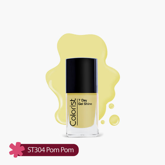 ST London Colorist 7 Day Gel Shine Nail Paint ST304 Pom Pom 1 Piece