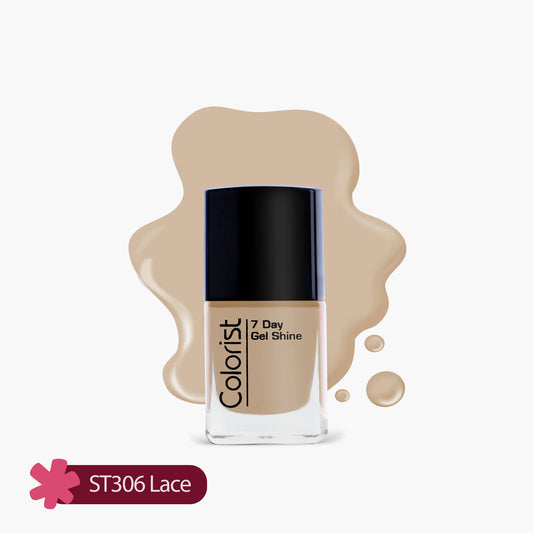 ST London Colorist 7 Day Gel Shine Nail Paint ST306 Lace 1 Piece