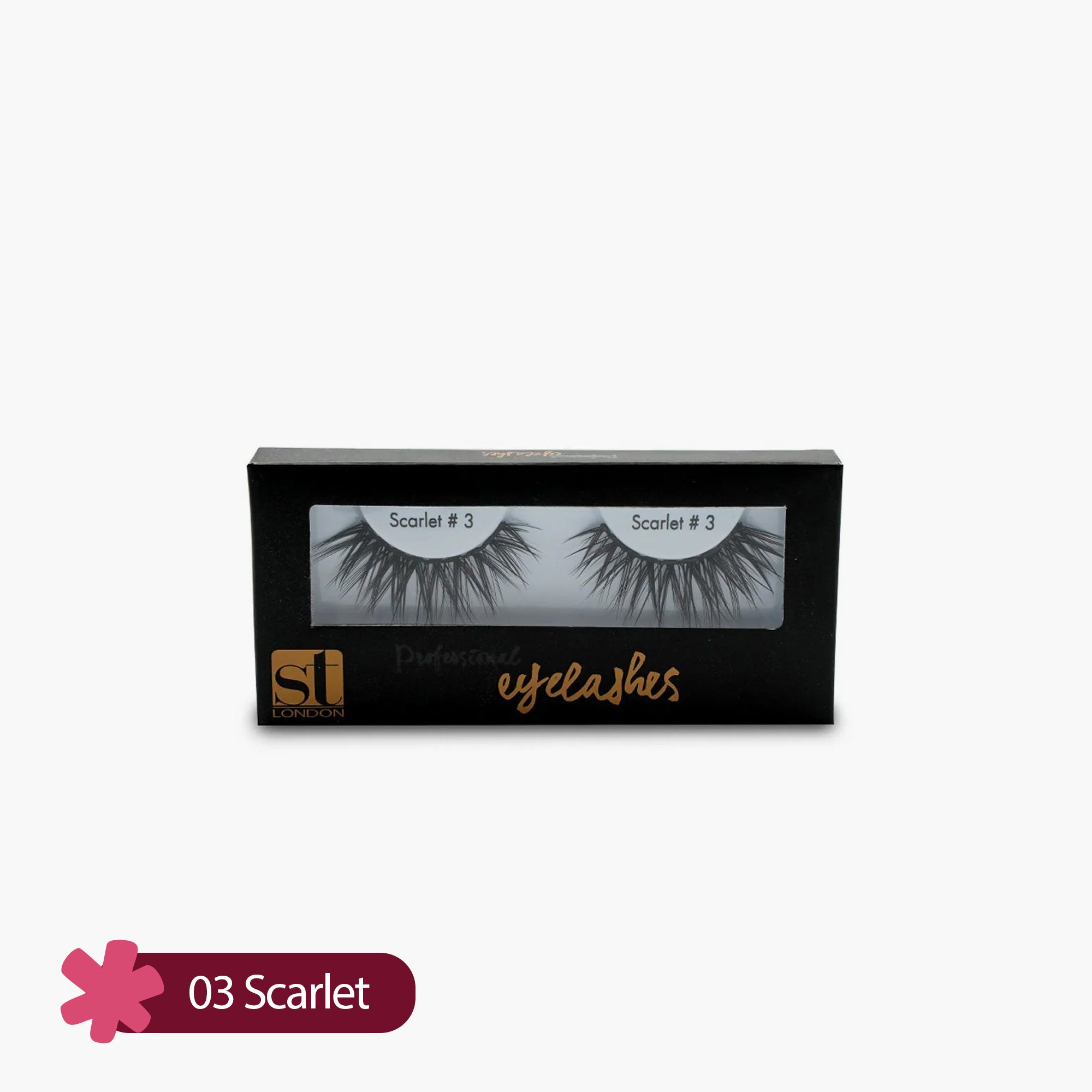ST London Eye Lashes 03 Scarlet 1 Pair