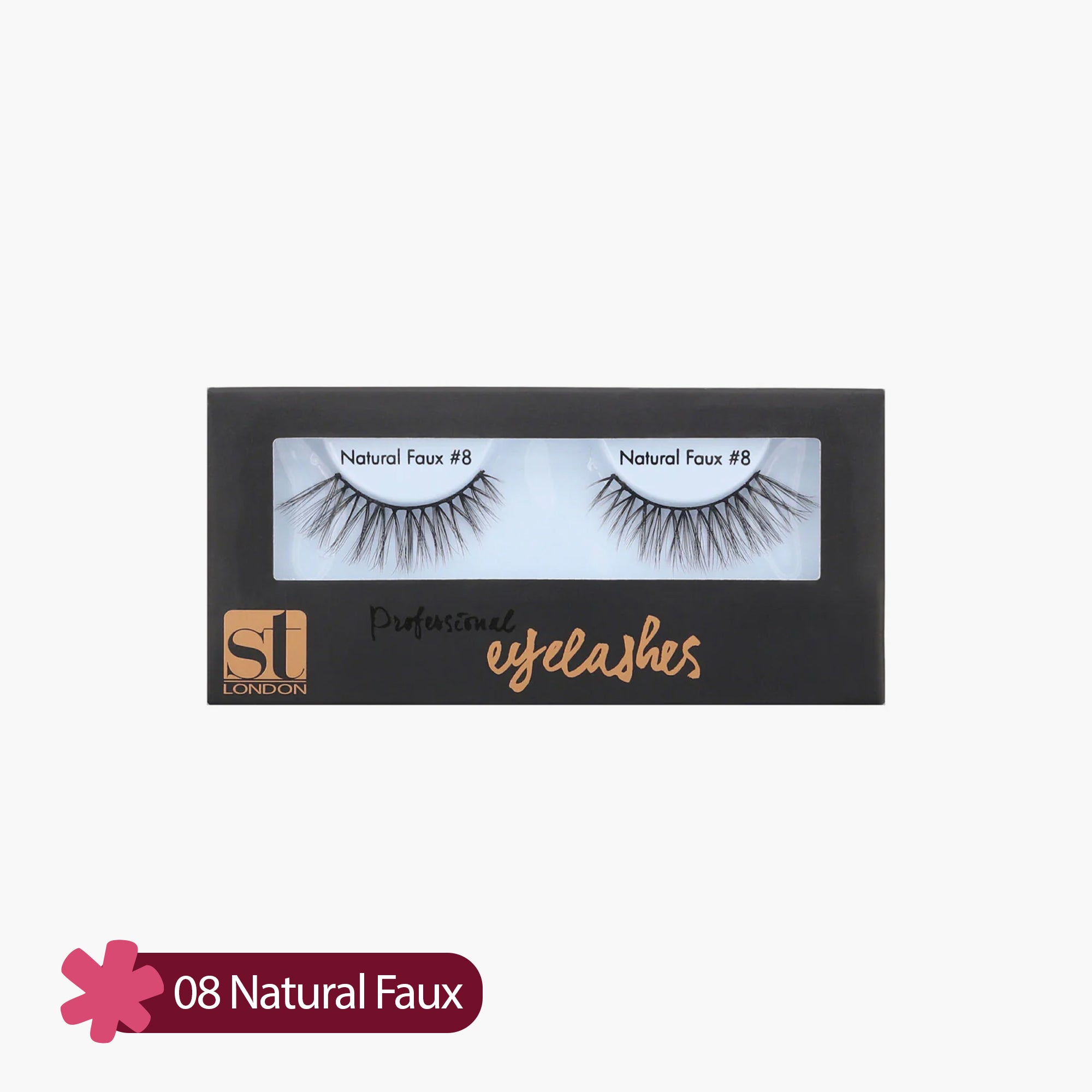 ST London Eye Lashes 08 Natural Faux 1 Pair