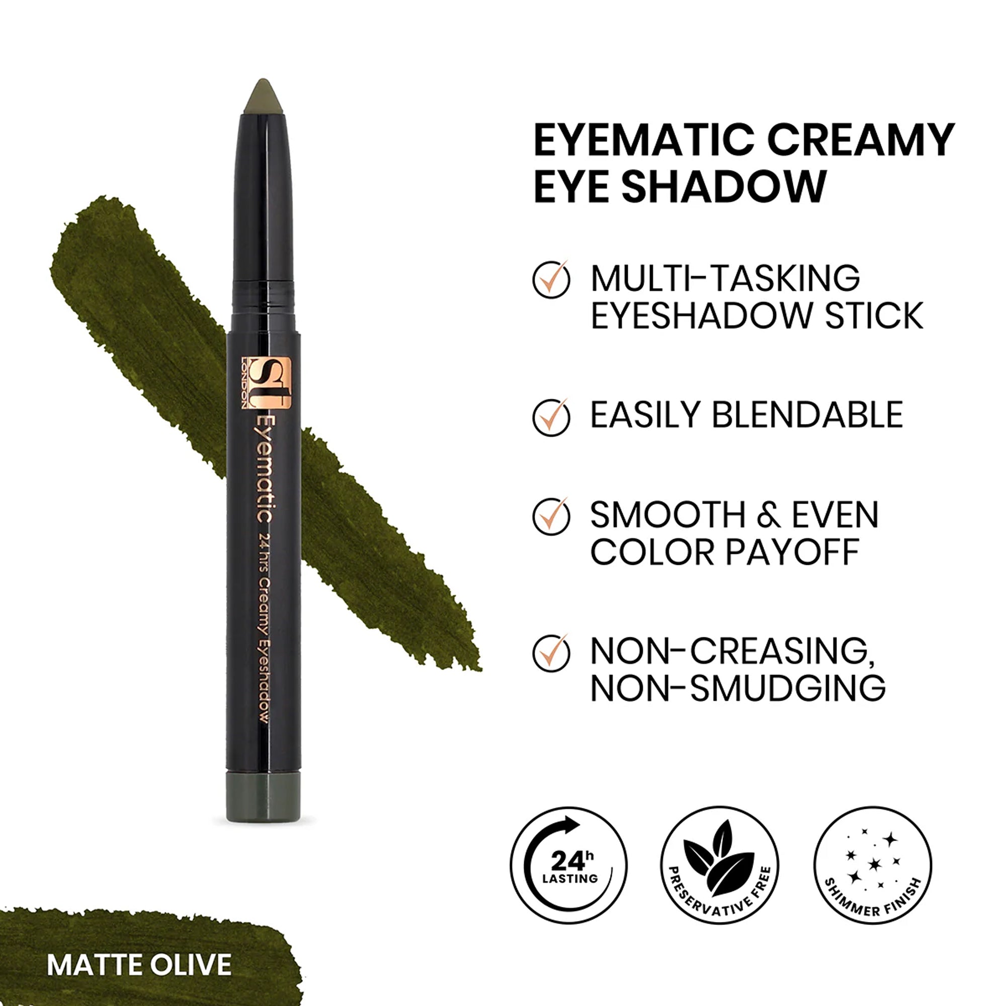 ST London Eyematic 24Hrs Creamy Eyeshadow 1.4gm