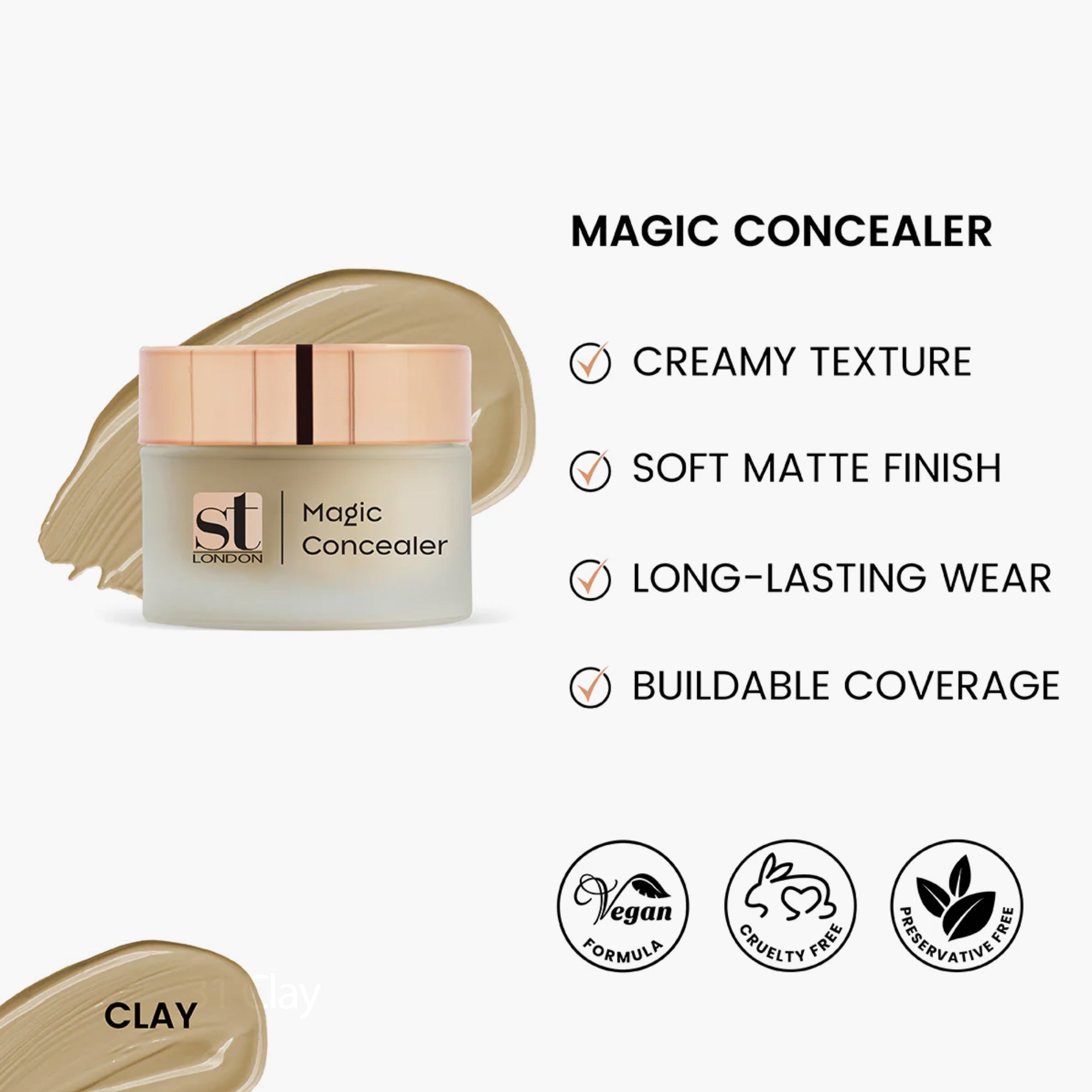 ST London Magic Concealer Matte High Coverage 10ml