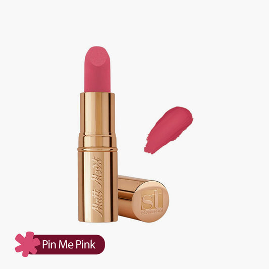 ST London Matt Moist Long-Lasting Lipstick Pin Me Pink 4.5gm
