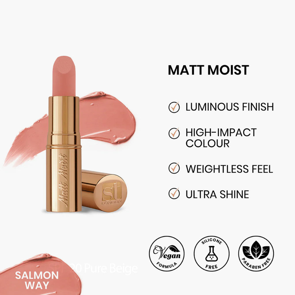 ST London Matt Moist Long Lasting Lipstick 4.5gm