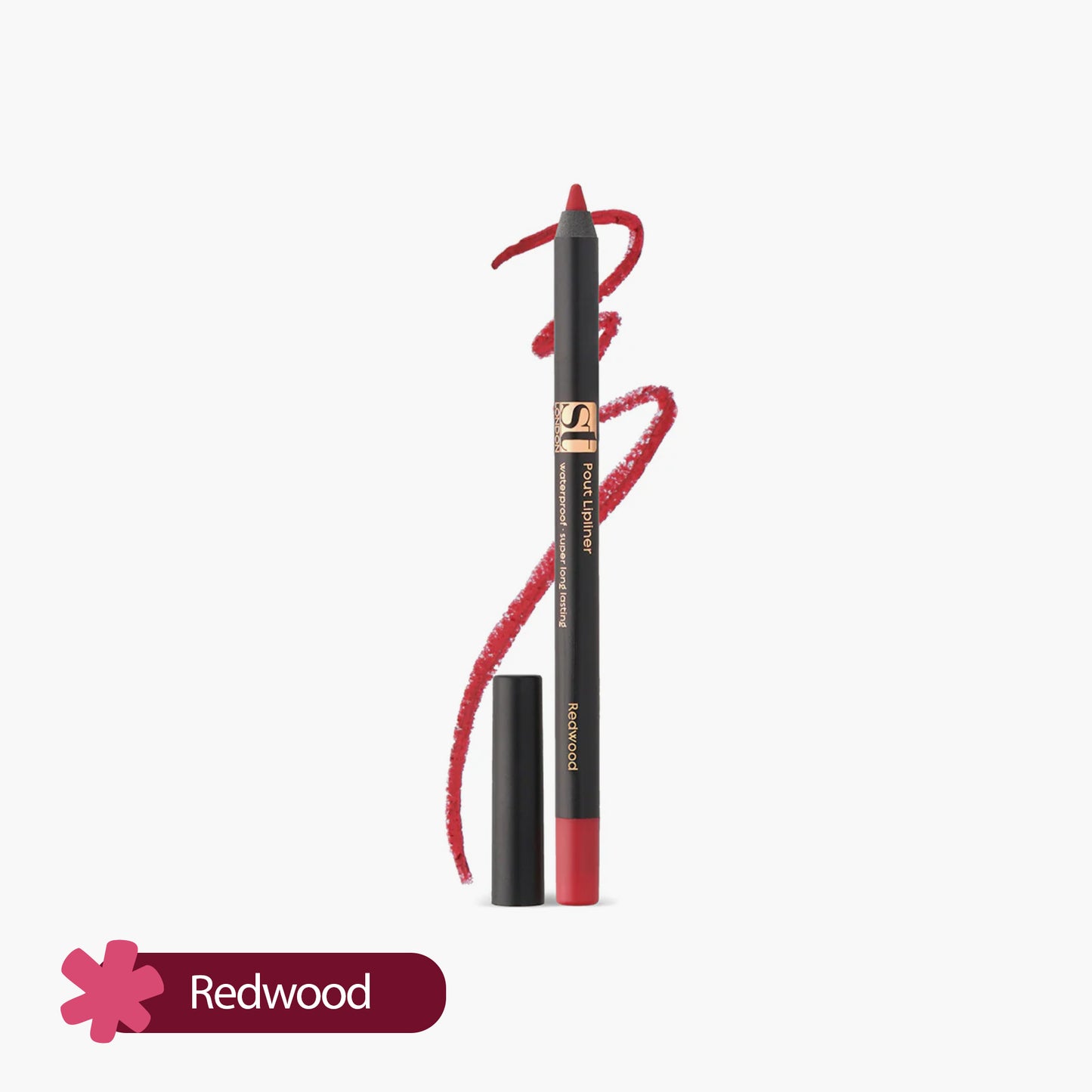 ST London Pout Lipliner Waterproof Super Long Lasting Redwood 1 Piece