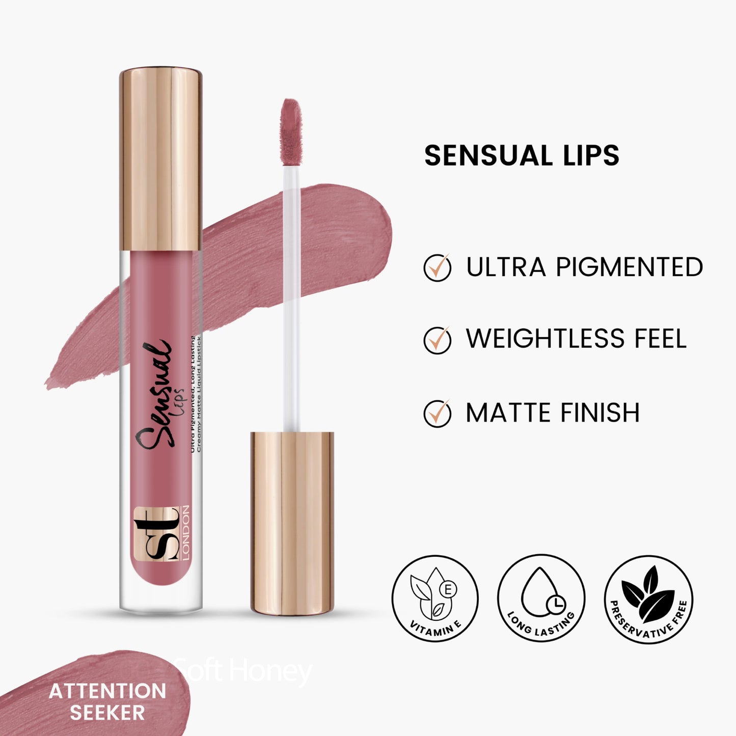 ST London Sensual Lips Lip Gloss Attention Seeker 3.5ml