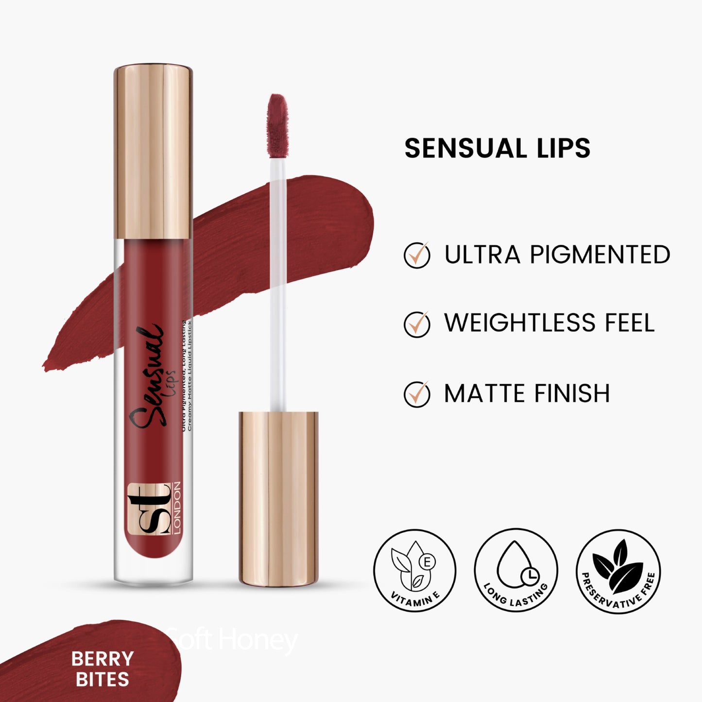 ST London Sensual Lips Lip Gloss Berry Bites 3.5ml