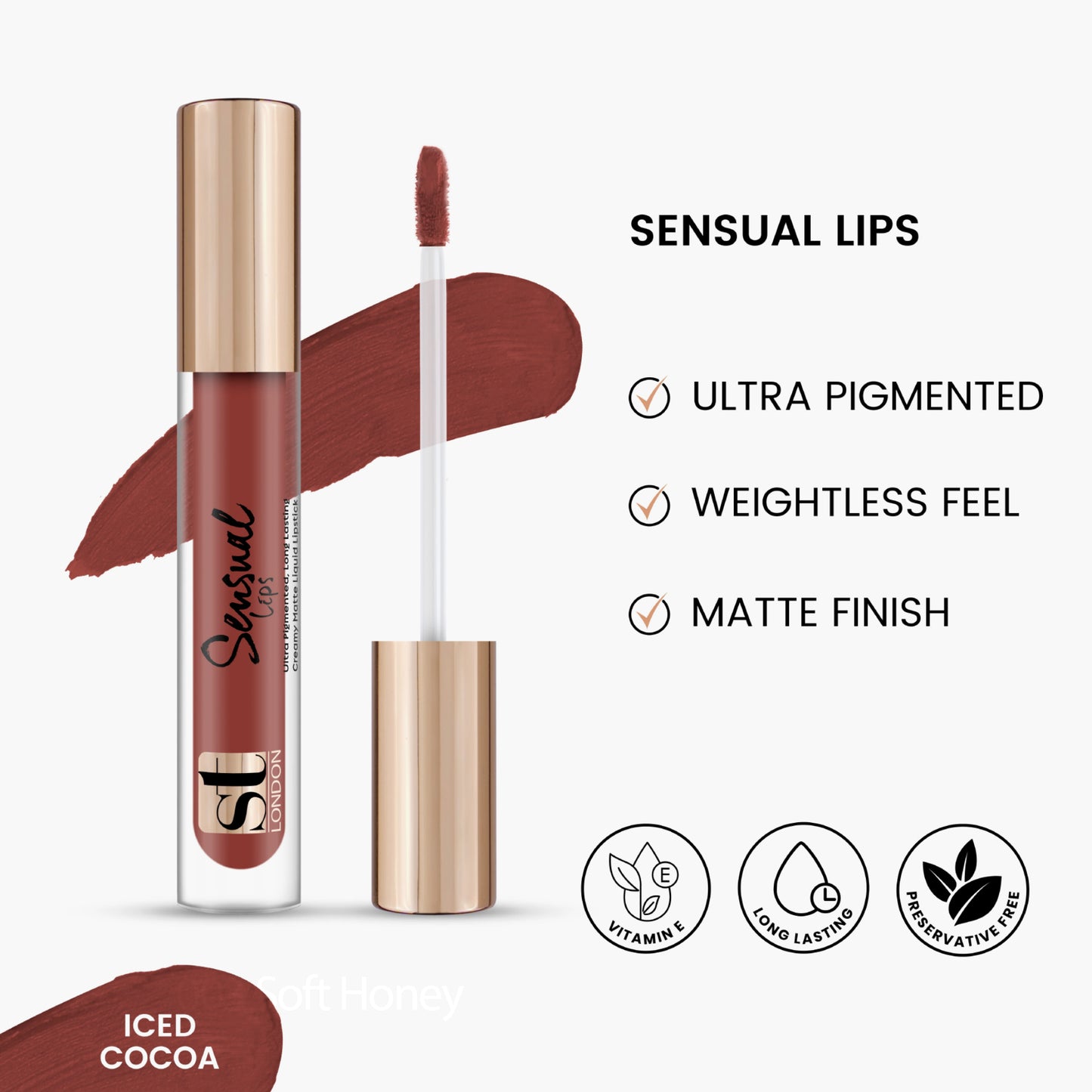ST London Sensual Lips Lip Gloss Iced Cocoa 3.5ml