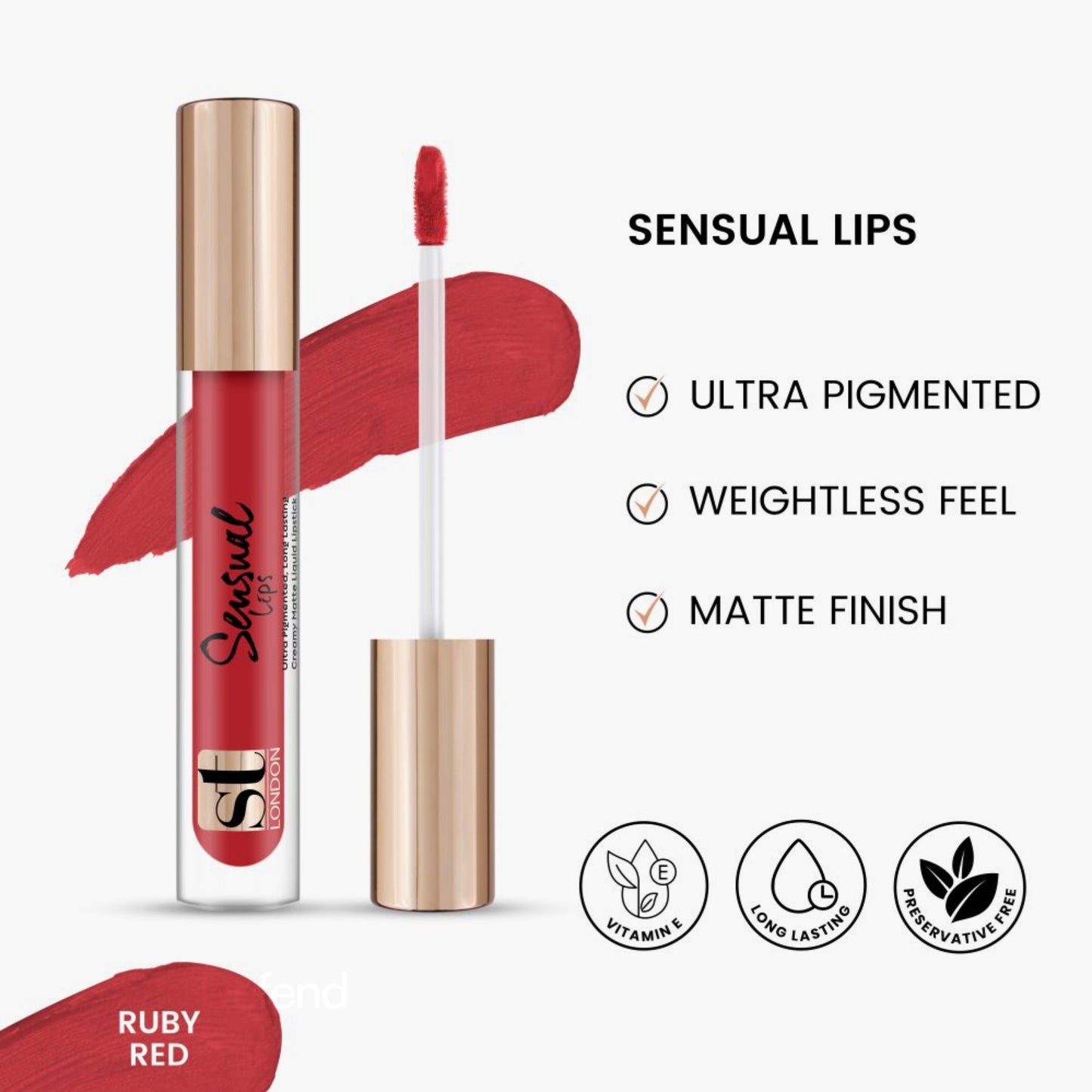 ST London Sensual Lips Lip Gloss Ruby Red 3.5ml