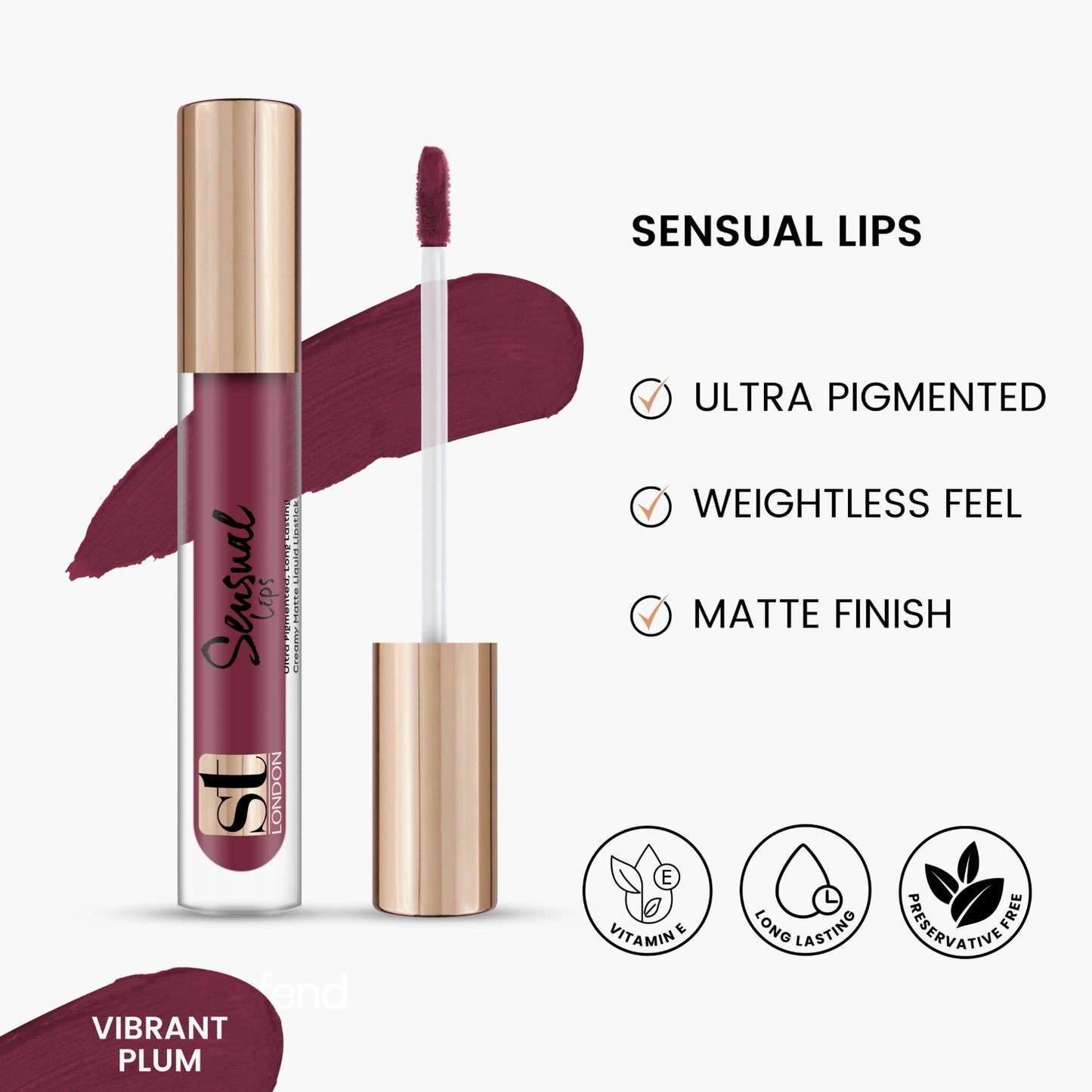 ST London Sensual Lips Lip Gloss Vibrant Plum 3.5ml