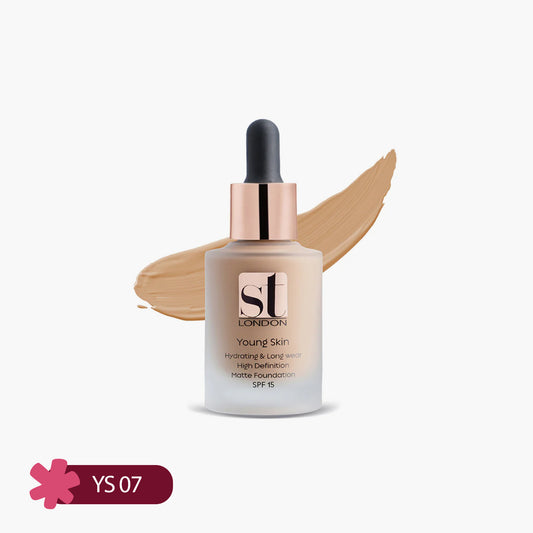 ST London Young Skin Hydrating & Long wear High Definition Matte Foundation SPF 15 YS 07 30ml