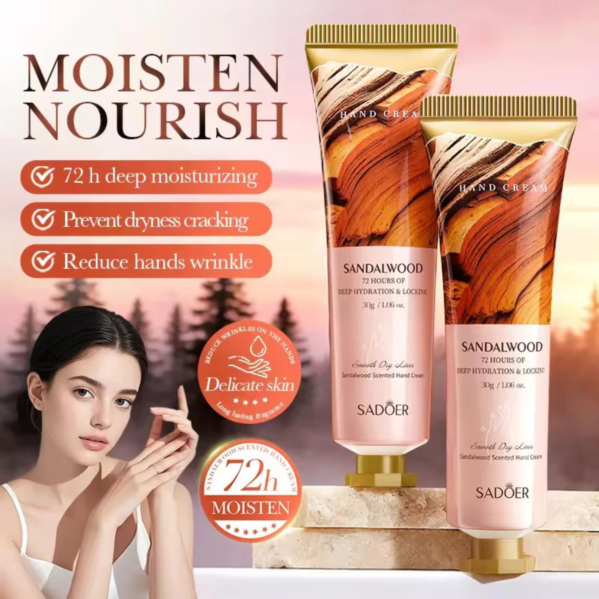 Sadoer 72H Deep Scented Moisturizing Hand Cream 30gm price in Pakistan