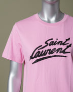 Loom Pakistan Saint Laurent T-Shirt Pink