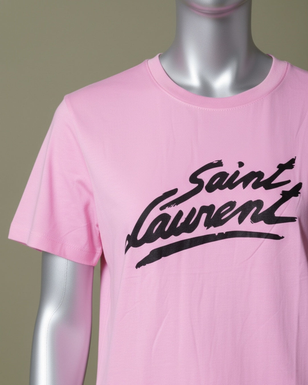 Loom Pakistan Saint Laurent T-Shirt Pink