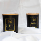 Candle Wick Store Santorini Candle with a Roasted Vanilla Sunset Scent ingredients