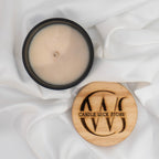 Candle Wick Store Santorini Candle with a Roasted Vanilla Sunset Scent how to use