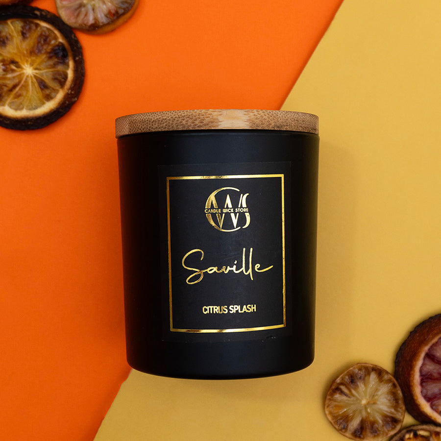 Candle Wick Store Saville Candle With Citrus Splash Scent ingredients