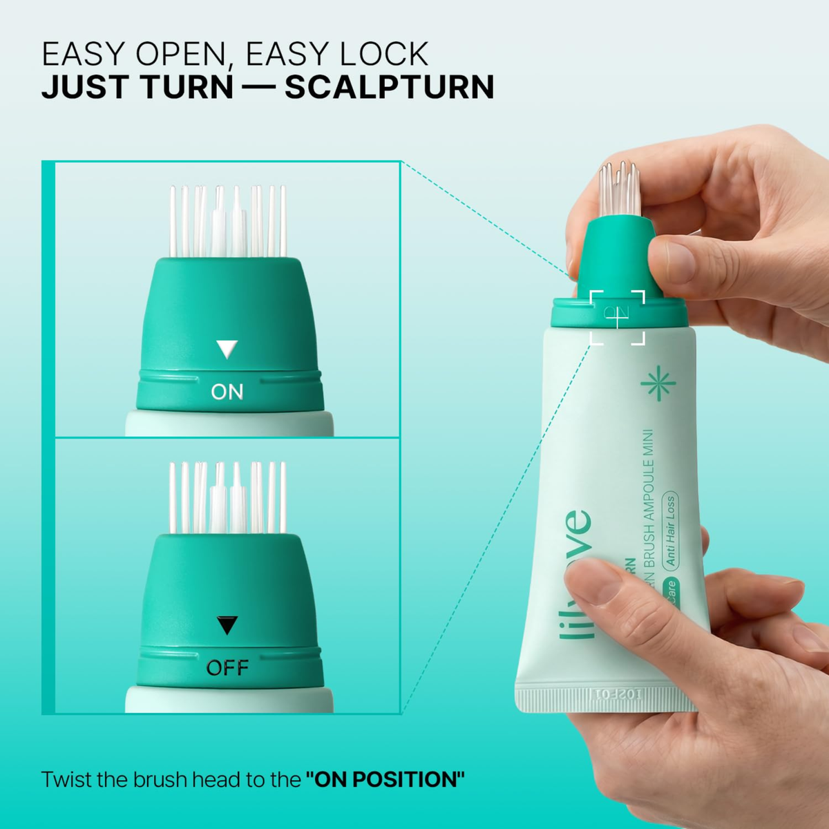 Lilyeve Scalpturn Cica PDRN Brush Ampoule