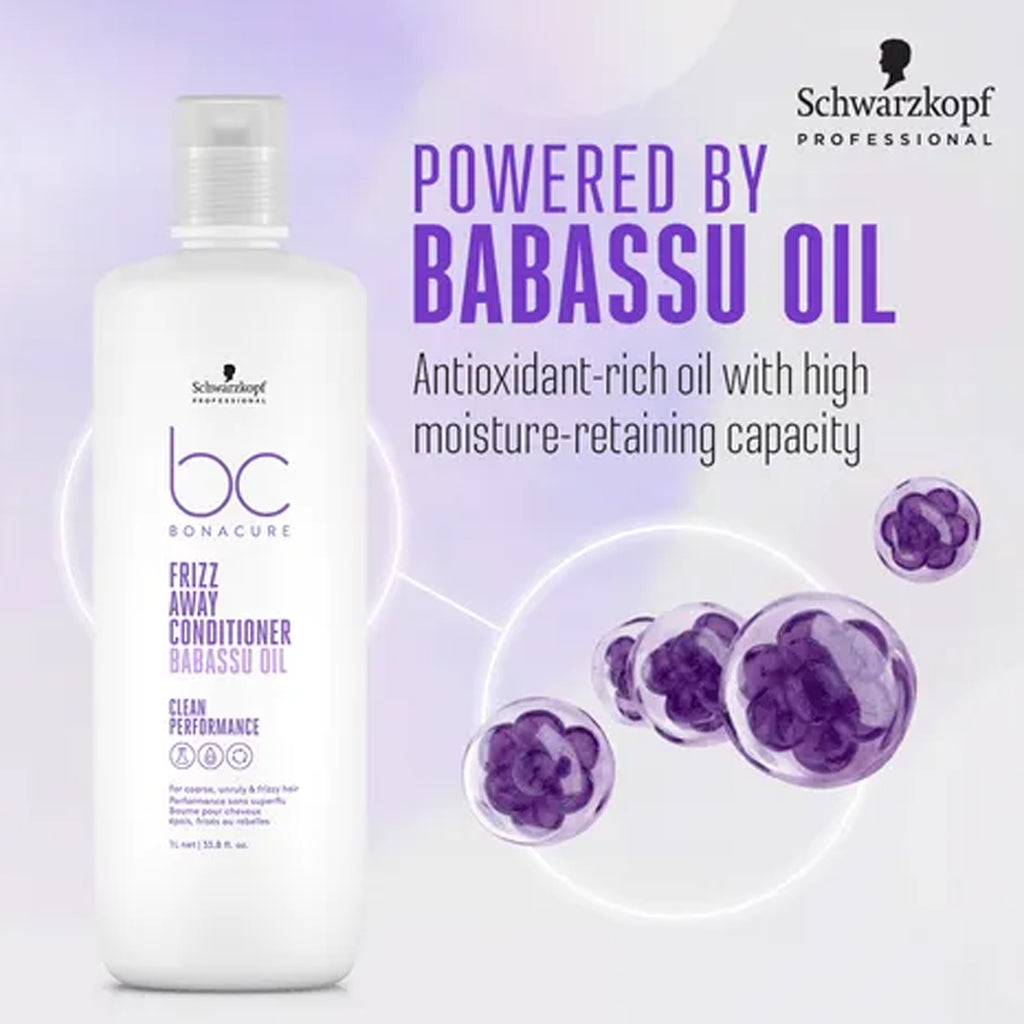 Schwarzkopf BC Bonacure Frizz Away Conditioner Babassu Oil 1000ml